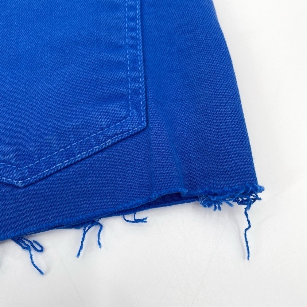 NEW! The Boyfriend Short in Blue with Raw Hem - Picture 10 of 15